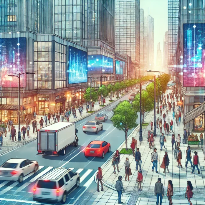 busy area